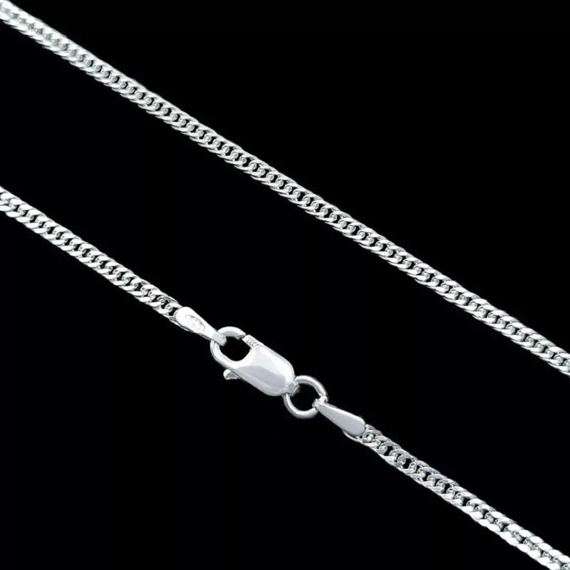 CORRENTE GRUMET ELO DUPLO 2MM - PRATA 925