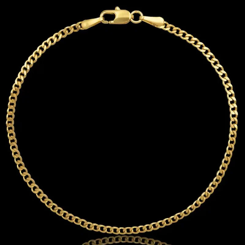 PULSEIRA GRUMET 3MM - BANHADA A OURO 18K