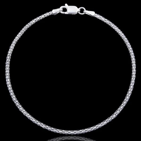 PULSEIRA PIPOCA (2MM) - PRATA 925