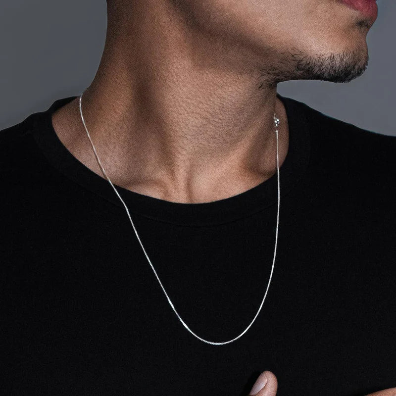 CORRENTE VENEZIANA 1MM - PRATA 925