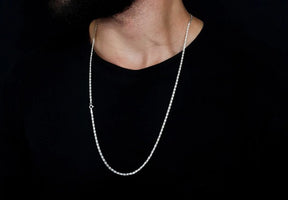 CORRENTE PIASTRINE 3MM - PRATA 925