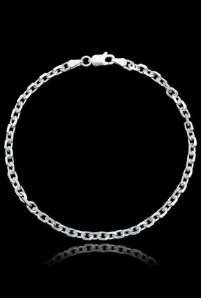PULSEIRA CADEADO (2MM) - PRATA 925