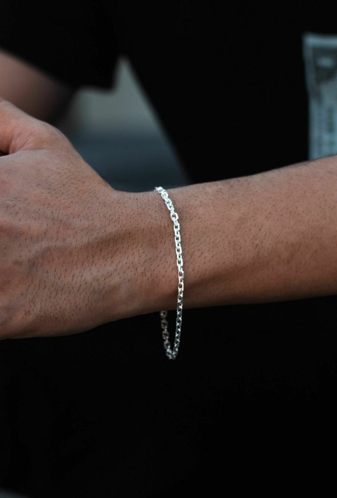 PULSEIRA CADEADO (2MM) - PRATA 925