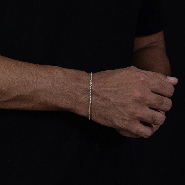 PULSEIRA CARTIE CADEADO (1,5MM) - PRATA 925