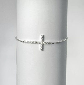 PULSEIRA LISA LAP CRUZ FECHO GRAVATINHA