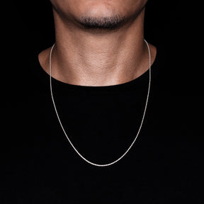 CORRENTE ROPE ELO BAIANO 1,5MM  - PRATA 925