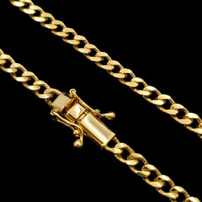 CORRENTE GRUMET 4MM - BANHADO A OURO 18K