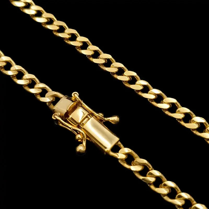 CORRENTE GRUMET 4MM - BANHADO A OURO 18K