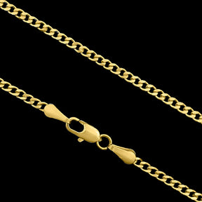 CORRENTE GRUMET 3MM - BANHADO A OURO 18K