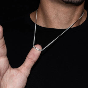 CORRENTE GRUMET ELO DUPLO 3MM - PRATA 925