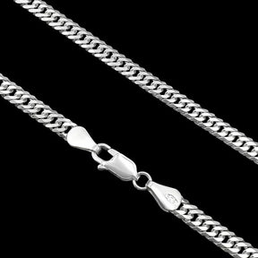 CORRENTE GRUMET ELO DUPLO 4MM - PRATA 925