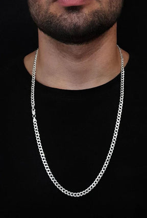 CORRENTE GRUMET ESCAMA 5,0MM - PRATA 925