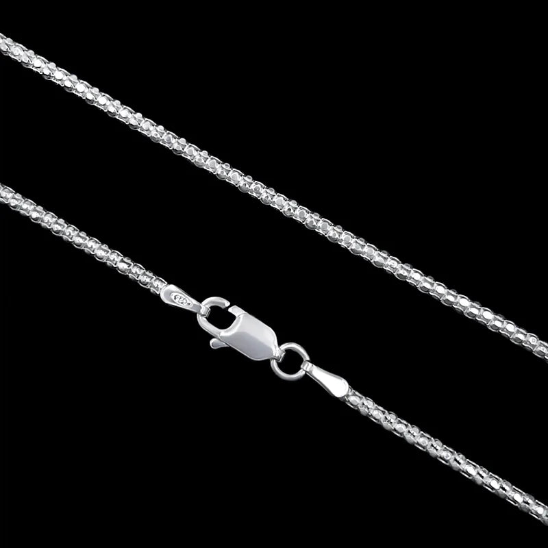 CORRENTE PIPOCA 2MM - PRATA 925