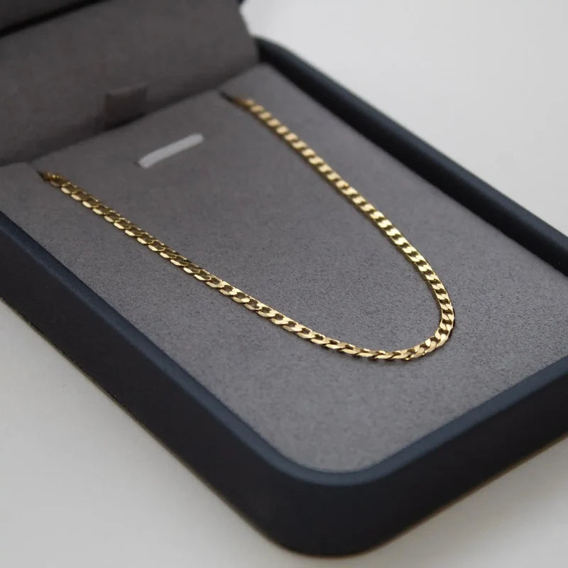 CORRENTE GRUMET 3MM - BANHADO A OURO 18K