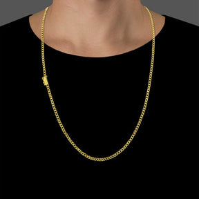 CORRENTE GRUMET 3MM - BANHADO A OURO 18K