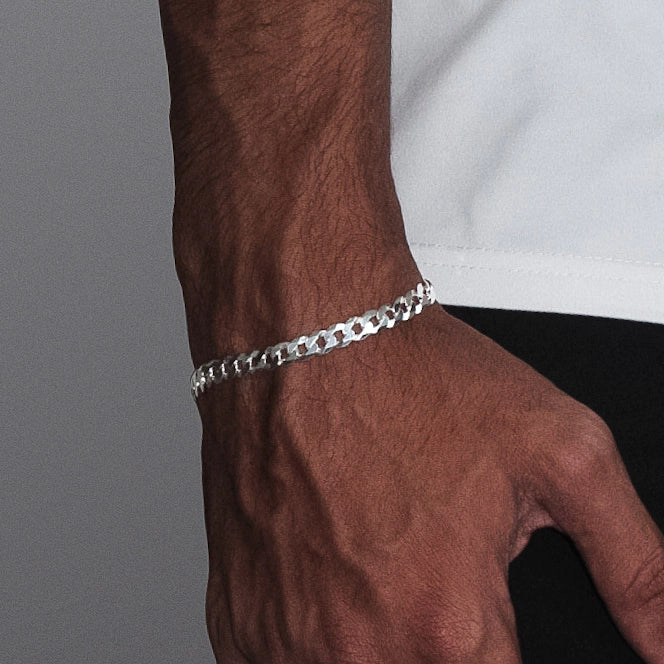 PULSEIRA GRUMET ESCAMA (5MM) - PRATA 925