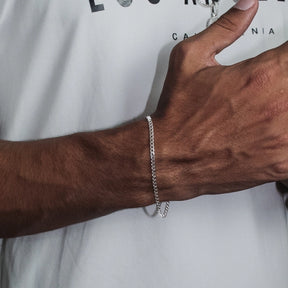 PULSEIRA GRUMET ESCAMA (3MM) - PRATA 925