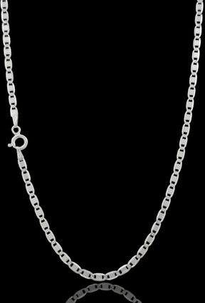 CORRENTE PIASTRINE 3MM - PRATA 925