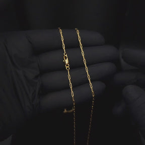 Corrente Cartier Long 2mm Banhado a Ouro 18k