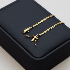 PULSEIRA PIASTRINE 4MM - BANHADA A OURO 18K