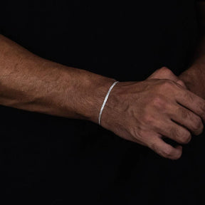 PULSEIRA GRUMET ELO DUPLO 4MM - PRATA 925