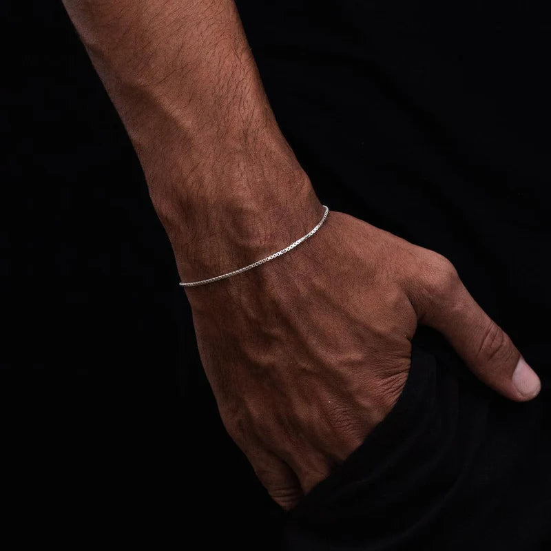 PULSEIRA VENEZIANA 1MM - PRATA 925