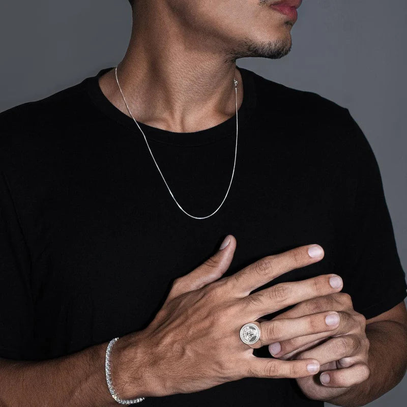 CORRENTE VENEZIANA 1MM - PRATA 925